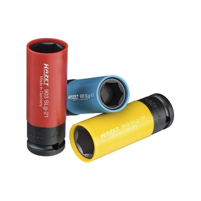 Set chei tubulare Hazet, 1/2", 17-21mm, 3 piese