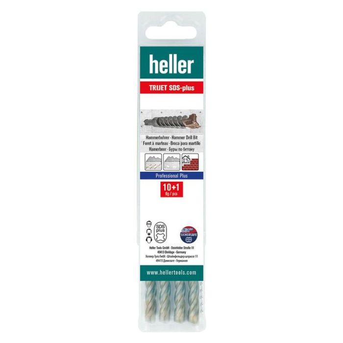 Heller - Burghiu pentru beton SDS-Plus Trijet Ultimate 10x100/160mm 10+1 bucati [31012]