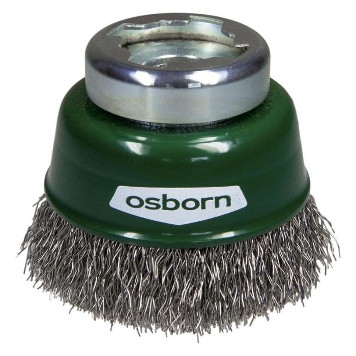 Osborn - Perie de sarma X-LOCK INOX ondulat tip cupa 60x0.3mm [0004-613361]