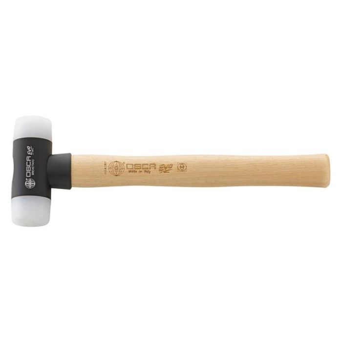 Osca - Ciocan cu cap moale EVOSOFT maner lemn Hickory 50mm Nylon/Aluminiu [PF095HN50]