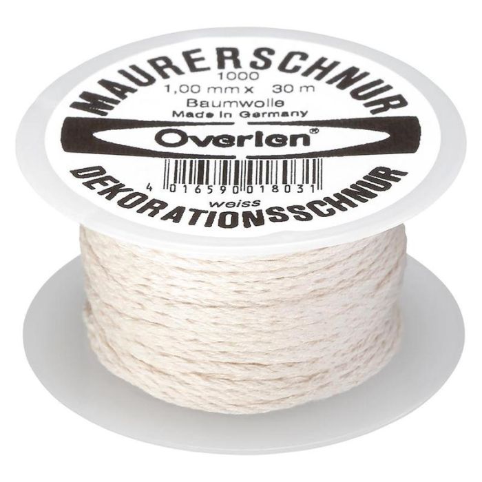 Overmann - Snur bumbac 1mm/30m alb [100001000100300AA]