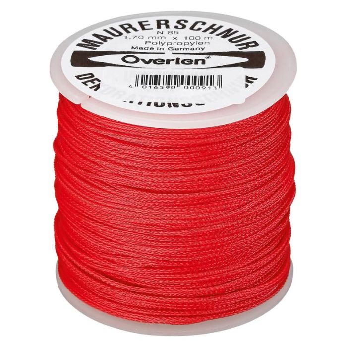 Overmann - Snur de trasare PE 1.7mm x 100m rosu [002301700301000AA]