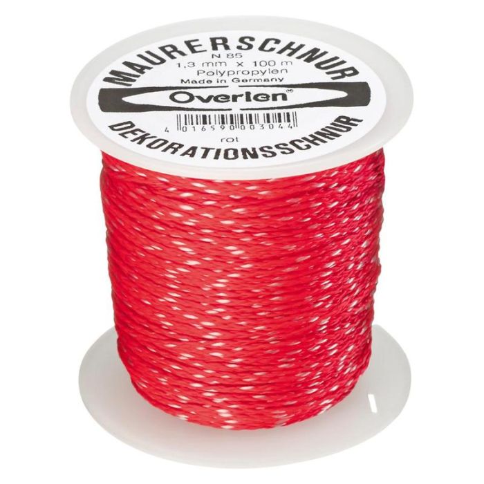 Overmann - Snur de trasare PP 1.3mm x 100m rosu [008501300301000AA]