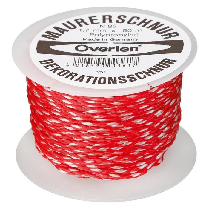 Overmann - Snur de trasare PP 1.7mm x 50m rosu [008501700300500AA]
