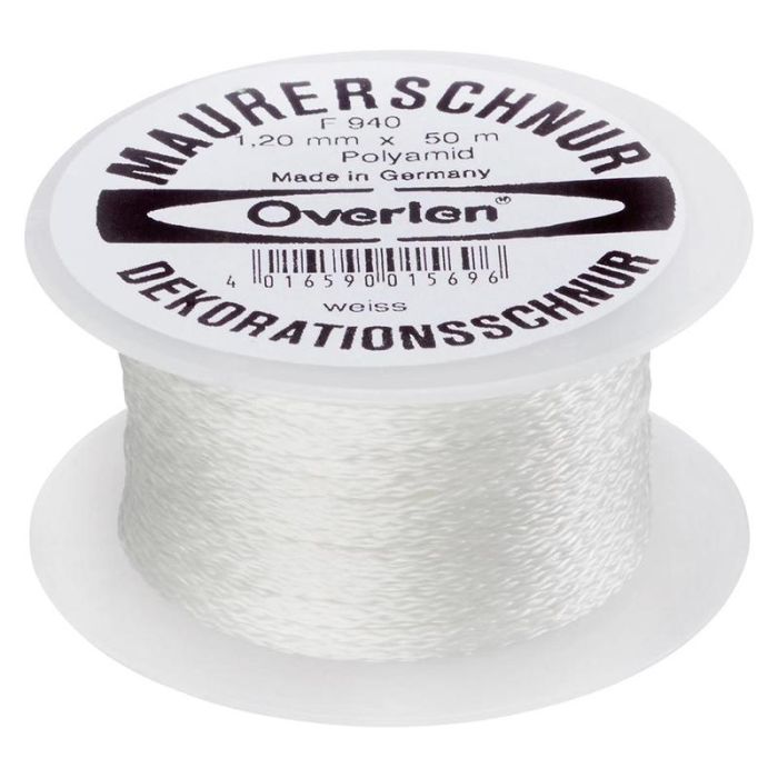 Overmann - Snur din poliamida 1.2mm/50m alb [094001200100500AA]