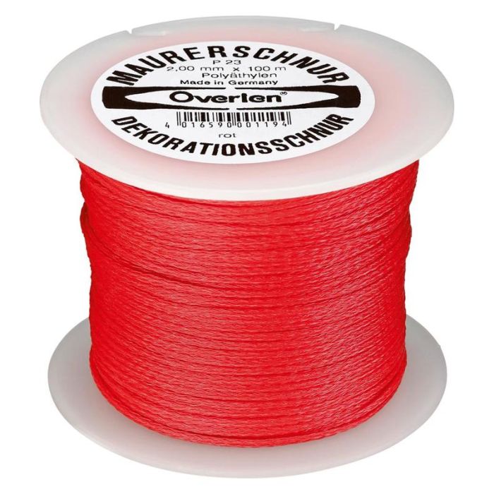 Overmann - Snur din polietilena 2mm/100m rosu [002302000301000AA]