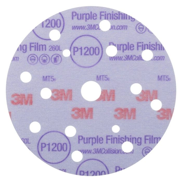 Disc abraziv 3M Hookit 260L, 15 gauri, 150mm, G1200