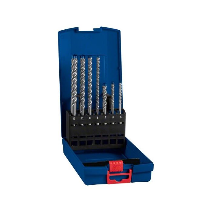 BOSCH - Set 7 burghie SDS Plus-7X, 5, 6, 8x50/115mm, 6, 8, 10, 12x100/165mm Expert [2608900195]