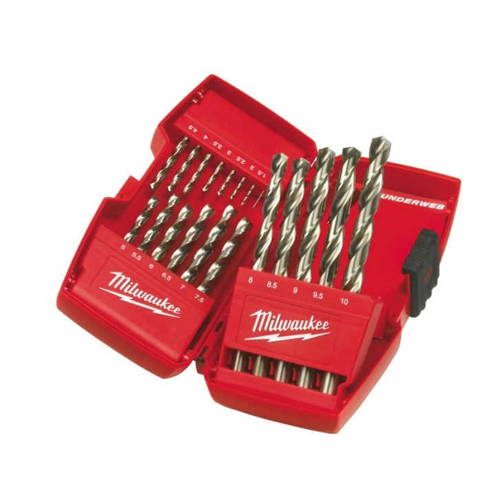 Milwaukee - Burghie HSS-G THUNDERWEB, 1-10mm, 19 piese [4932352374]