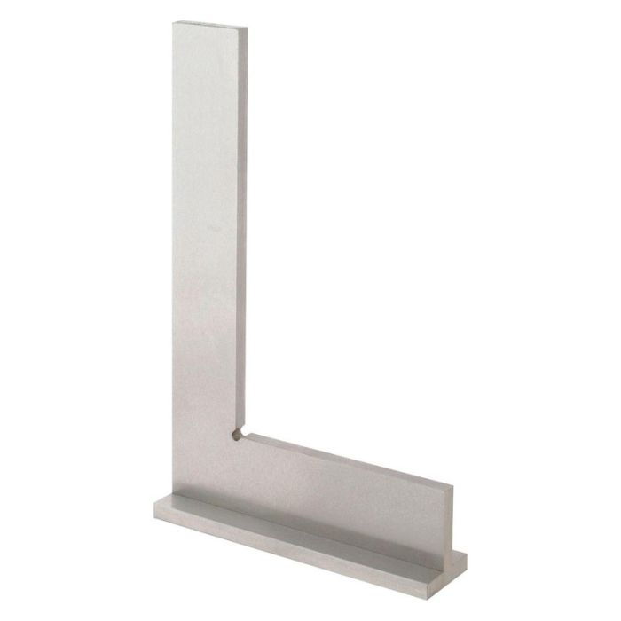 Echer de precizie Forum, DIN875/I B, cu talpa, inox, 200x130mm