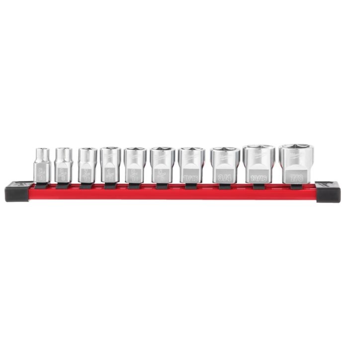 Set chei tubulare Milwaukee, 3/8", 10 piese