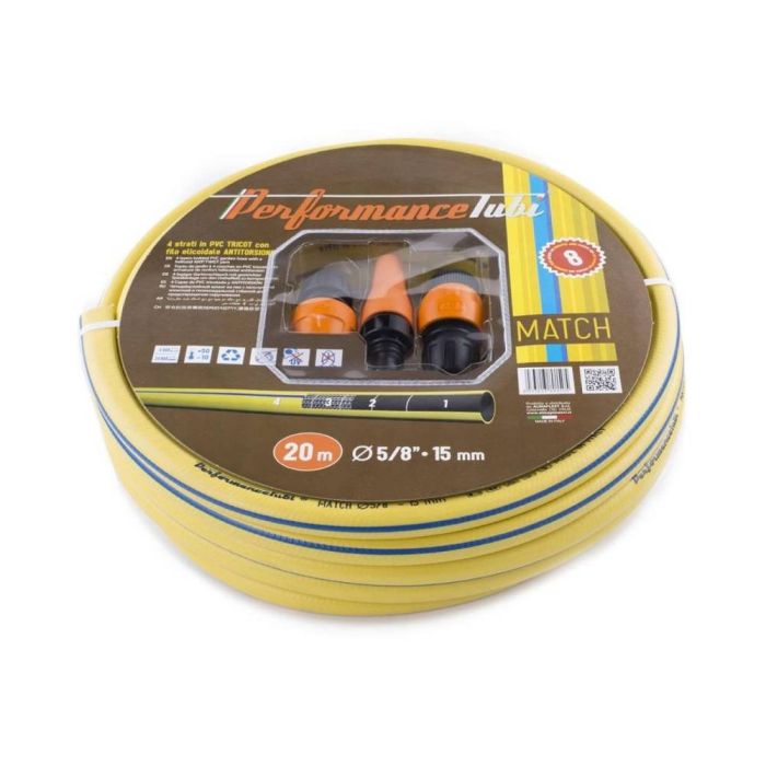 AlmaPlast - Furtun MATCH, 5/8"-15mm, 20m + kit [00505150200]