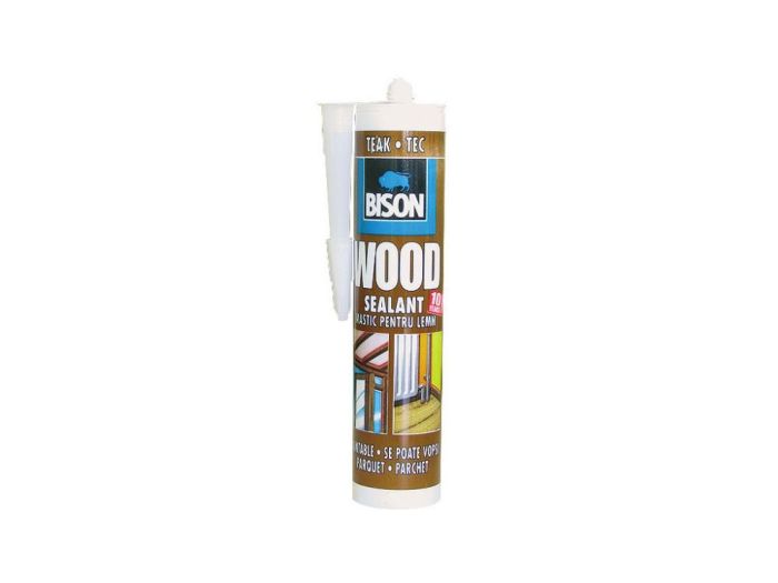 Bison - Silicon mastic etansare lemn, merbau 300ml [420020]