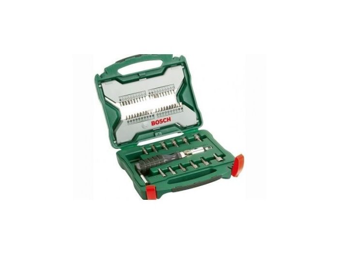 BOSCH - Trusa burghie si biti + surubelnita, 54 piese [2607010610, 2607019326]