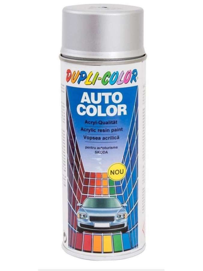 Duplicolor - Vopsea retus auto, Skoda ArgintiuBriliant 9156, cod 356339, 400ml [350507]