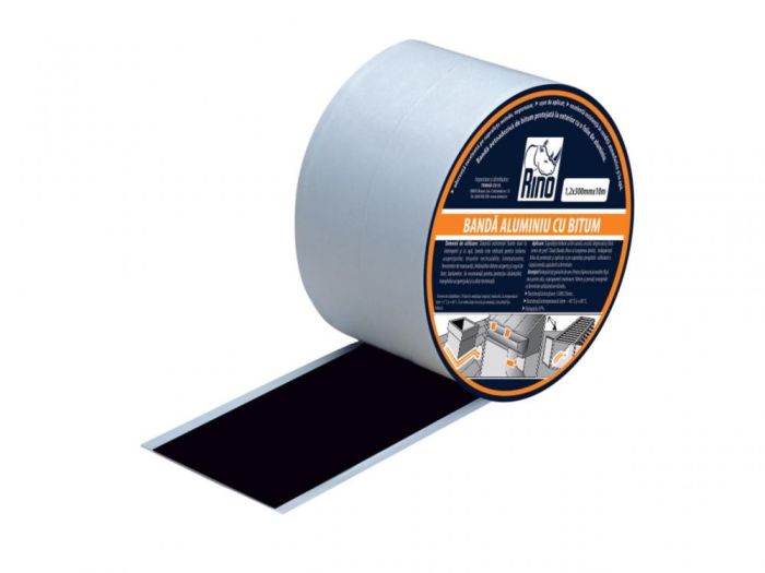 Rino - Banda etansare din alumniu cu bitum 1.2x300mm, 10m