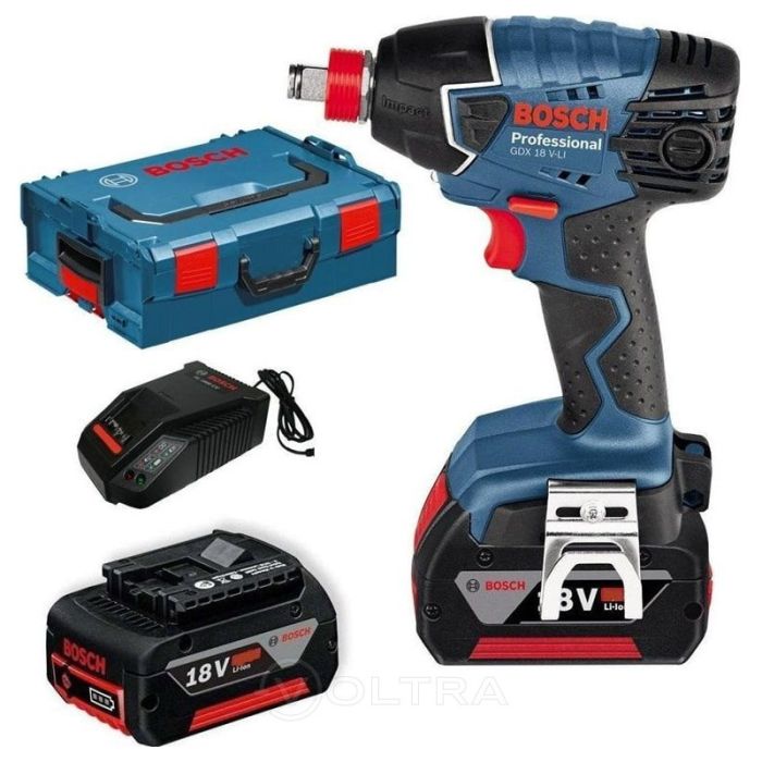 Masina de insurubat cu impact BOSCH GDX 18V-LI , 18V, cu acumulator