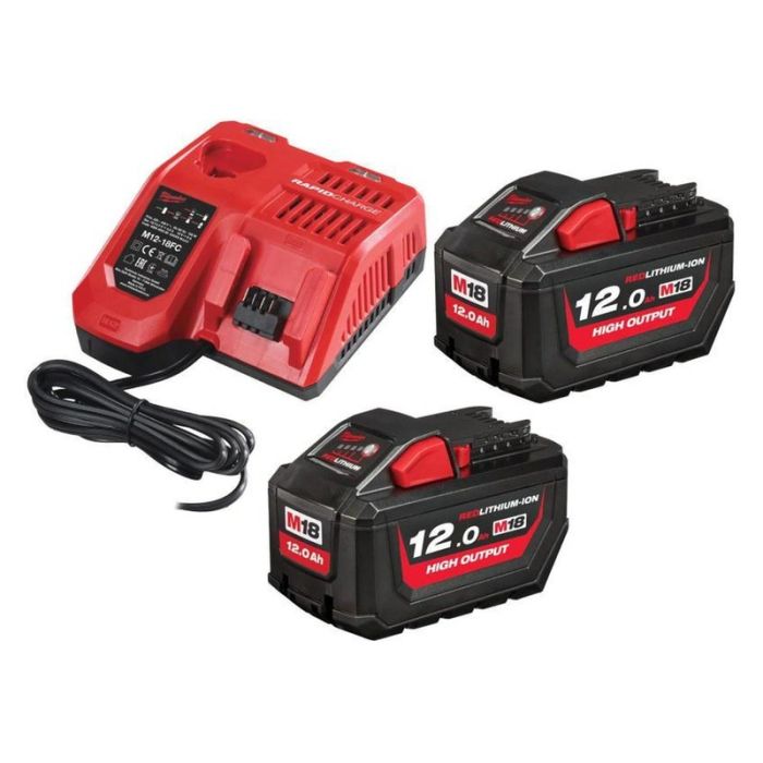 Set 2 acumulatori si incarcator Milwaukee M18 HNRGO3-122