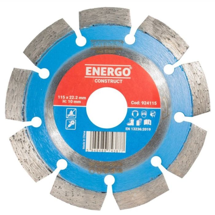 Disc diamantat Energo CONSTRUCT, 115x22.23mm