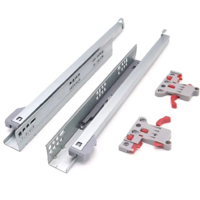 Glisiera extragere partiala INNOVATE cu soft-closing si cuplaje reglaj 2D L-450mm 25kg ENERGO