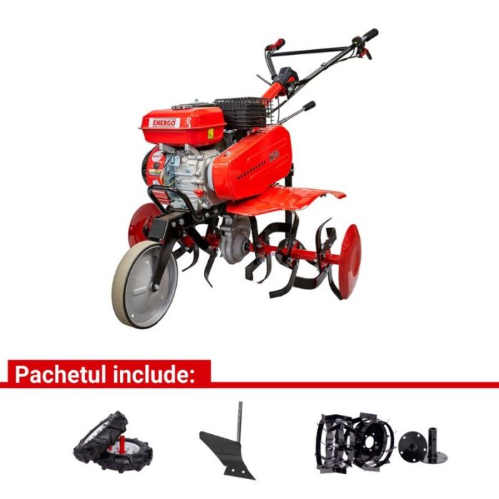 Motosapa 7cp h70 + roti cauciuc + pachet 1 accesorii ENERGO