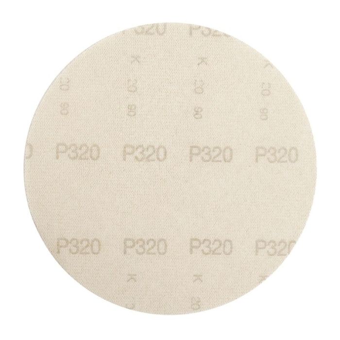 Disc abraziv autoadeziv INTENSIV tip sita D-150mm granulatie R 320 carbura siliciu vopsea/lac/chit lemn glet ENERGO