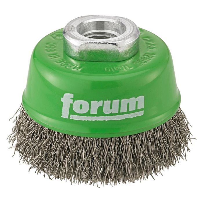 Perie de sarma oala Forum, ondulata, inox, 60x0.3mm