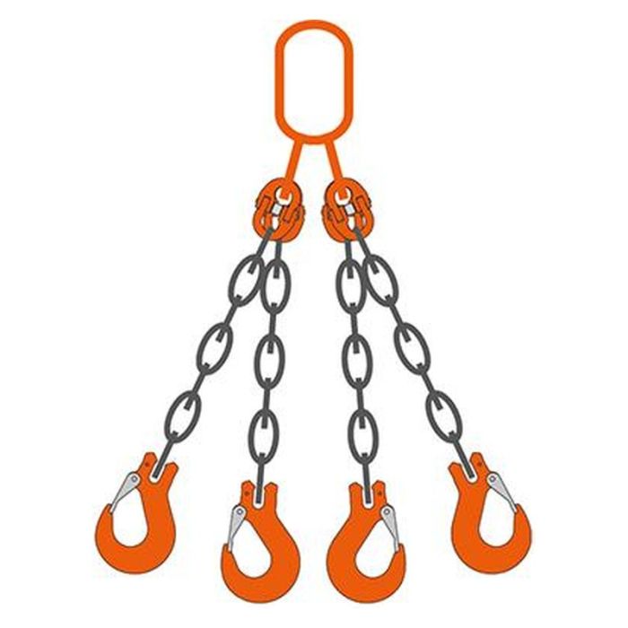 Dispozitiv de ridicare Rema RMA-RCH cu 4 lanturi 6mm 2940kg 1.5m