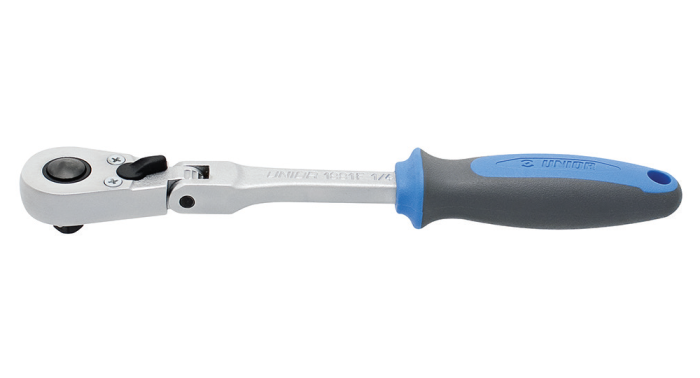 Antrenor cu clichet reversibil articulat Unior, 1/4", 180mm
