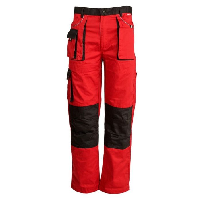 Pantalon talie GALAXY marimea 54 rosu/negru bumbac cu poliester 235g/mp ENERGO