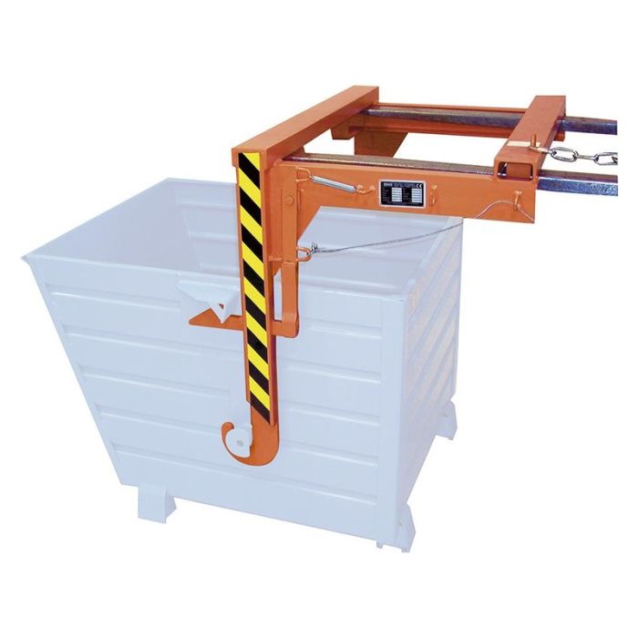 Bara transversala stivuitor Bauer Sudlohn RAL2000 pentru container basculant 1500L