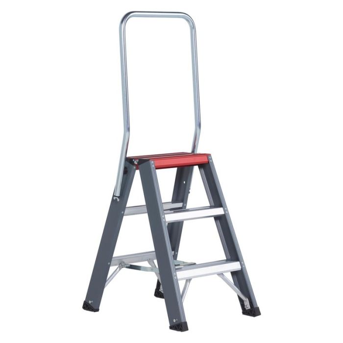 Scara dubla Altrex Falco 2x3 trepte cu bara de siguranta