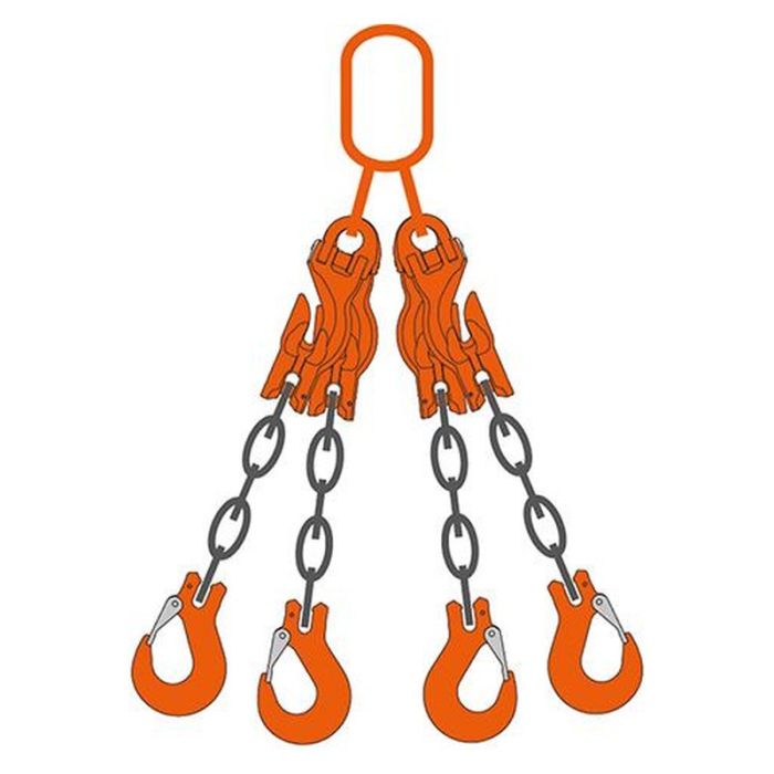 Dispozitiv de ridicare Rema RMA-RDG-RCH cu 4 lanturi 10mm 8400kg 3m