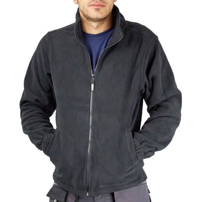 Bluzon iarna NERO marimea M negru fleece 280g/mp ENERGO