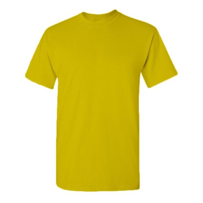 Tricou clasic CONFORT marimea XXXL galben bumbac 155g/mp ENERGO