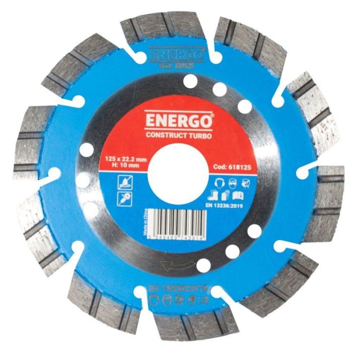 Disc diamantat Energo CONSTRUCT-TURBO, 125x22.23mm
