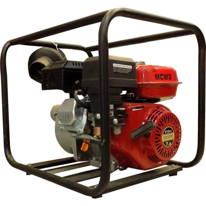 Motopompa apa curata MCW3 debit 1000L/min H refulare 28mCA h aspiratie 8m conexiune 3"x3" benzina start manual ENERGO