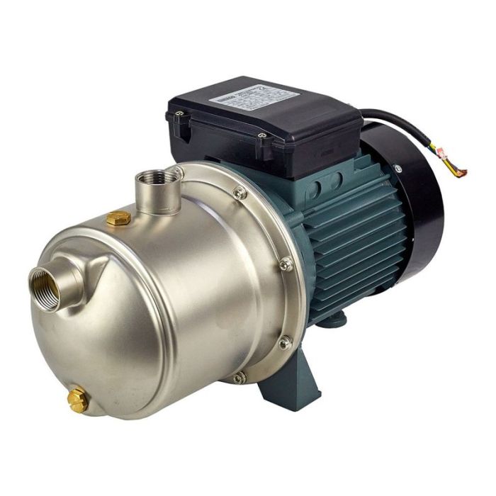 Pompa de suprafata apa curata JET1100G2-SS debit 70L/min H refulare 48mCA h aspiratie 9m conexiune DN 1"x1" 1.1kW 230V ENERGO