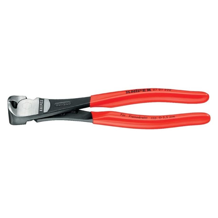 Cleste de taiere frontala cu manere acoperite cu plastic 200mm KNIPEX