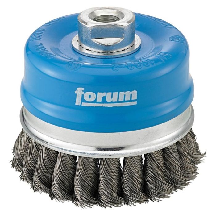 Perie de sarma oala Forum, rasucita, otel, 100x0.8mm