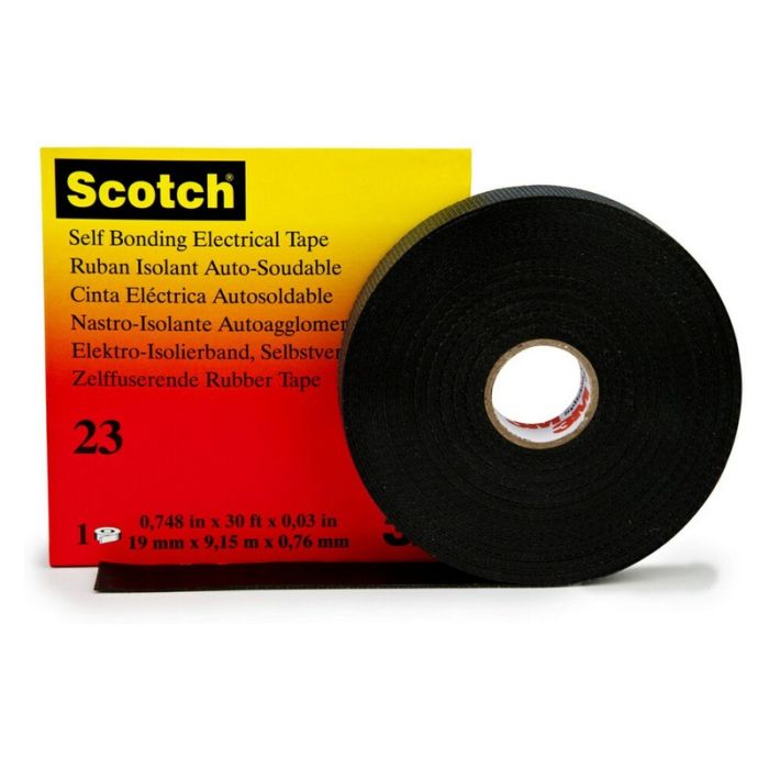 Banda izolatoare 3M Scotch 23, neagra, 19mm, 9.15m