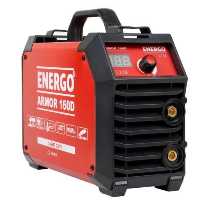 Aparat sudura cu electrod ARMOR 160D randament 140A/60%-230V cu accesorii ENERGO