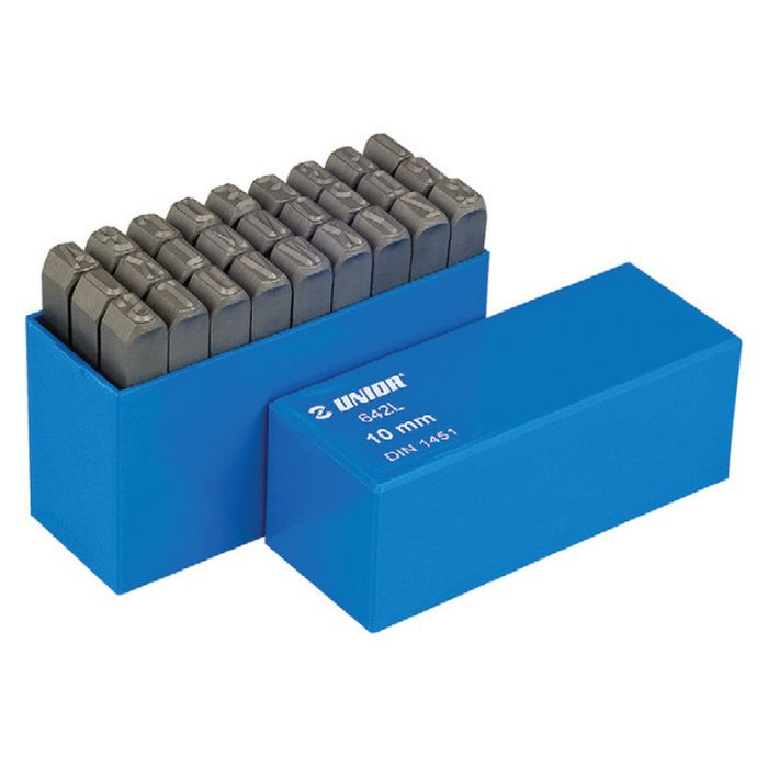 Set poansoane litere mari Unior 642LPB, 6mm