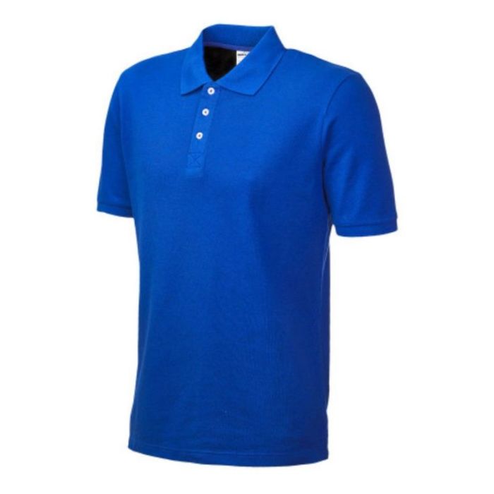 Tricou polo CONFORT marimea L albastru electric bumbac 190g/mp ENERGO