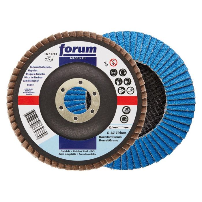 Disc abraziv lamelar Forum, 115x22.23mm, G120