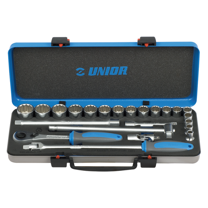 Trusa de scule Unior 190BI12P23IN, 1/2", 23 piese