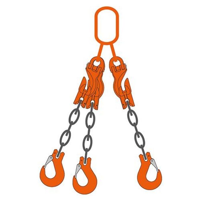 Dispozitiv de ridicare Rema RMA-RDG-RCH cu 3 lanturi 16mm 21000kg 3m
