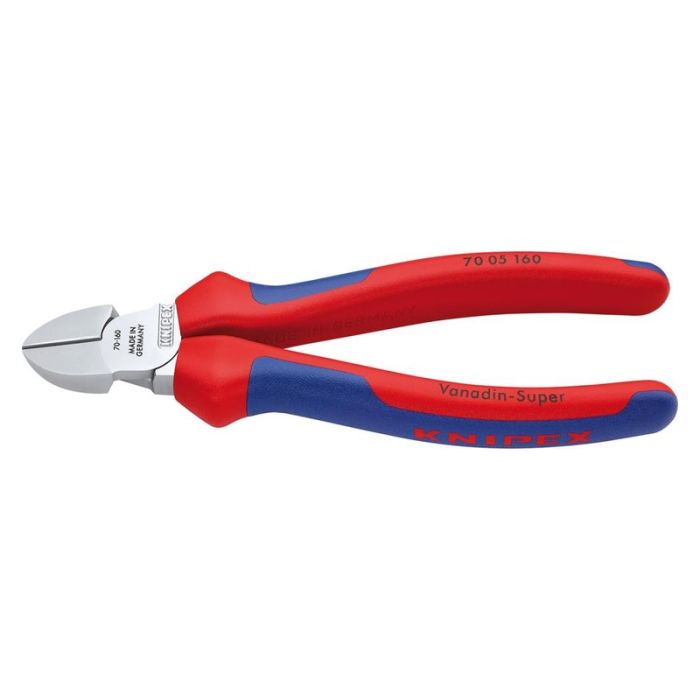 Cleste de taiere laterala, cromat cu manere bicomponent 180mm KNIPEX