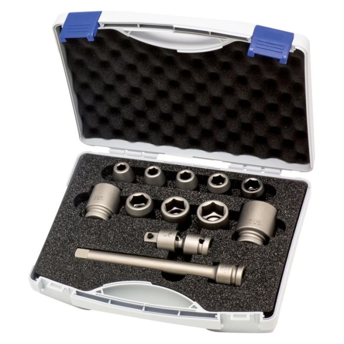 Set de chei tubulare hexagonale 1/2" 12 piese ASW