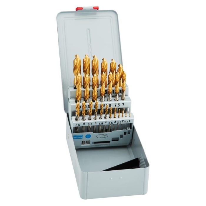 Set burghie pentru metal Forum HSS-TiN DIN338, 1-13mm, 25 piese